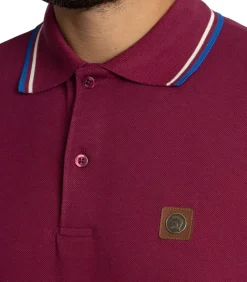 Driekleurig Piqué Poloshirt Met Punt