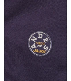 Driekleurige herensweater met ritszak