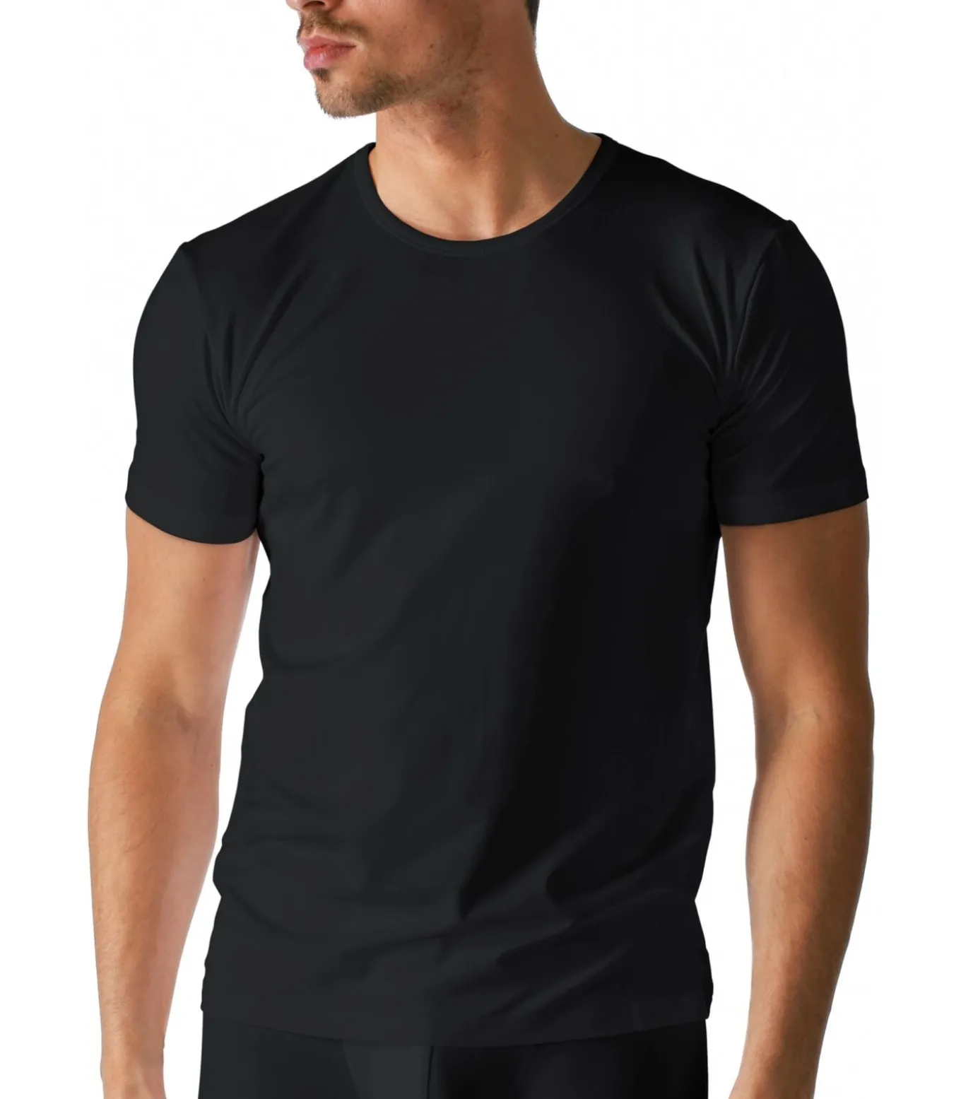Dry Cotton Shirt Zwart