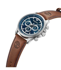 Dual time horloge Bernardston Blue - Brown