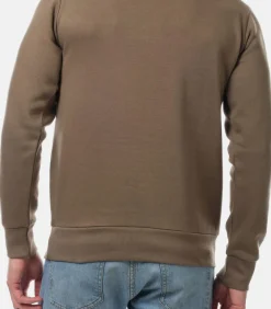 Effen sweatshirt met ronde hals