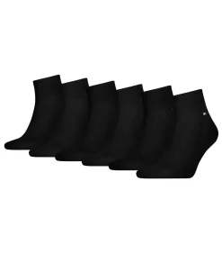 enkelsokken 6 paar quarter black