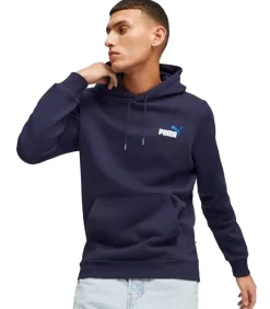 ESS+ 2 COL - Trui met kap - Marineblauw
