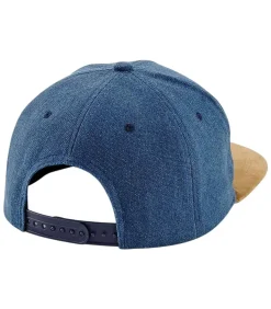 FAUX SUEDE FLAT PEAK - Kap - Donkerblauw