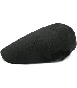 Flat Cap Wool Herringbone Donkergroen