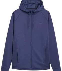 FNK M513 - Trui met kap Met Volledige Ritssluiting - Marineblauw