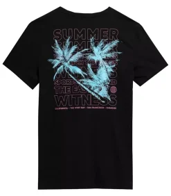 4FSS23TTSHM359 - T-shirt - Zwart