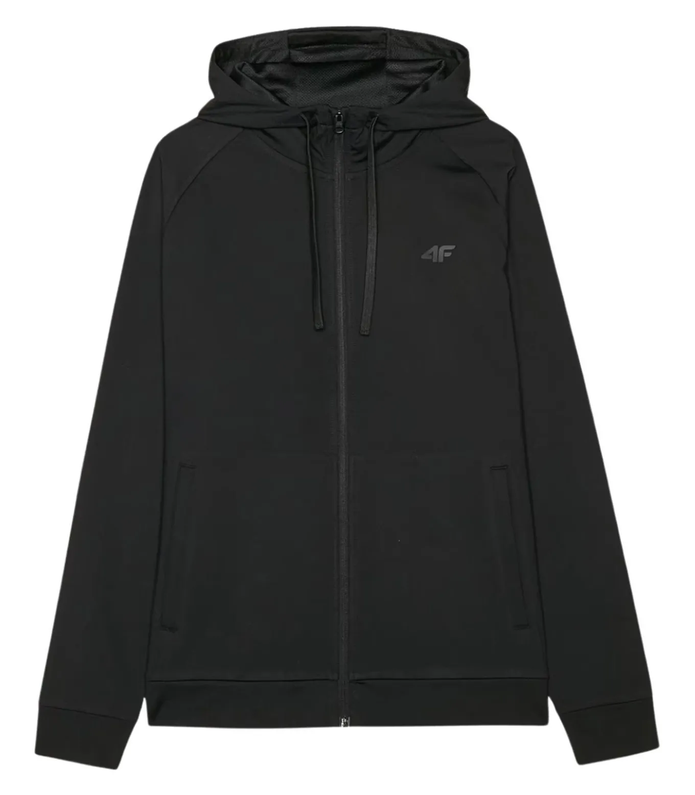 4FWAW24TFSWM403 - Hoodie Met Volledige Ritssluiting - Zwart