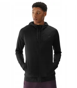 4FWAW24TFSWM403 - Hoodie Met Volledige Ritssluiting - Zwart