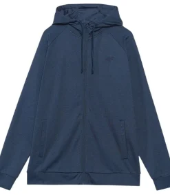 4FWAW24TFSWM404 - Trui met kap Met Volledige Ritssluiting - Marineblauw