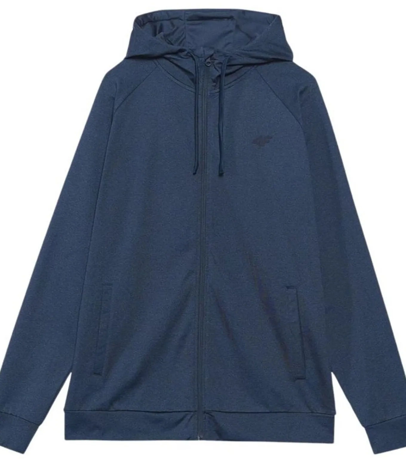 4FWAW24TFSWM404 - Trui met kap Met Volledige Ritssluiting - Marineblauw