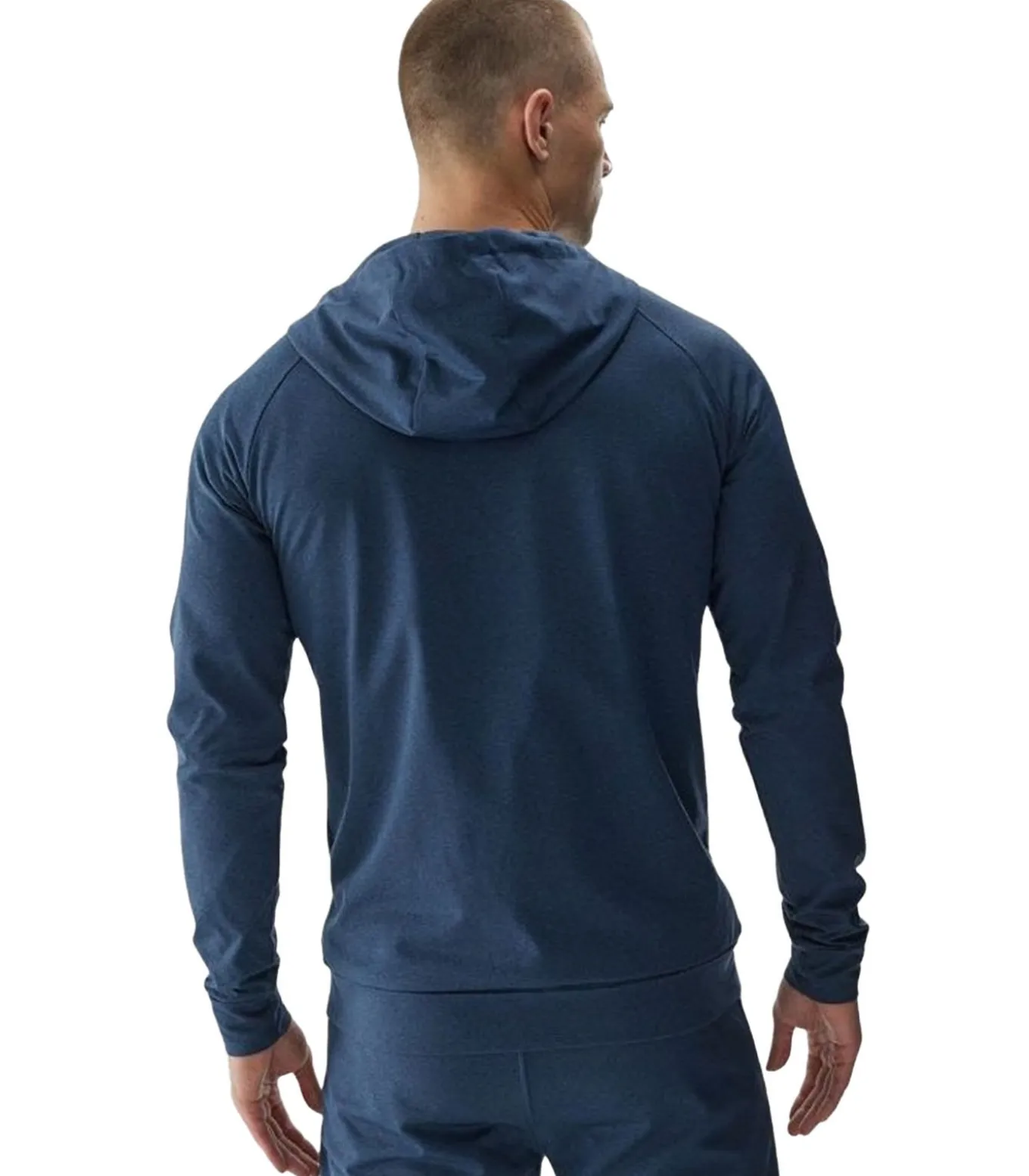 4FWAW24TFSWM404 - Trui met kap Met Volledige Ritssluiting - Marineblauw