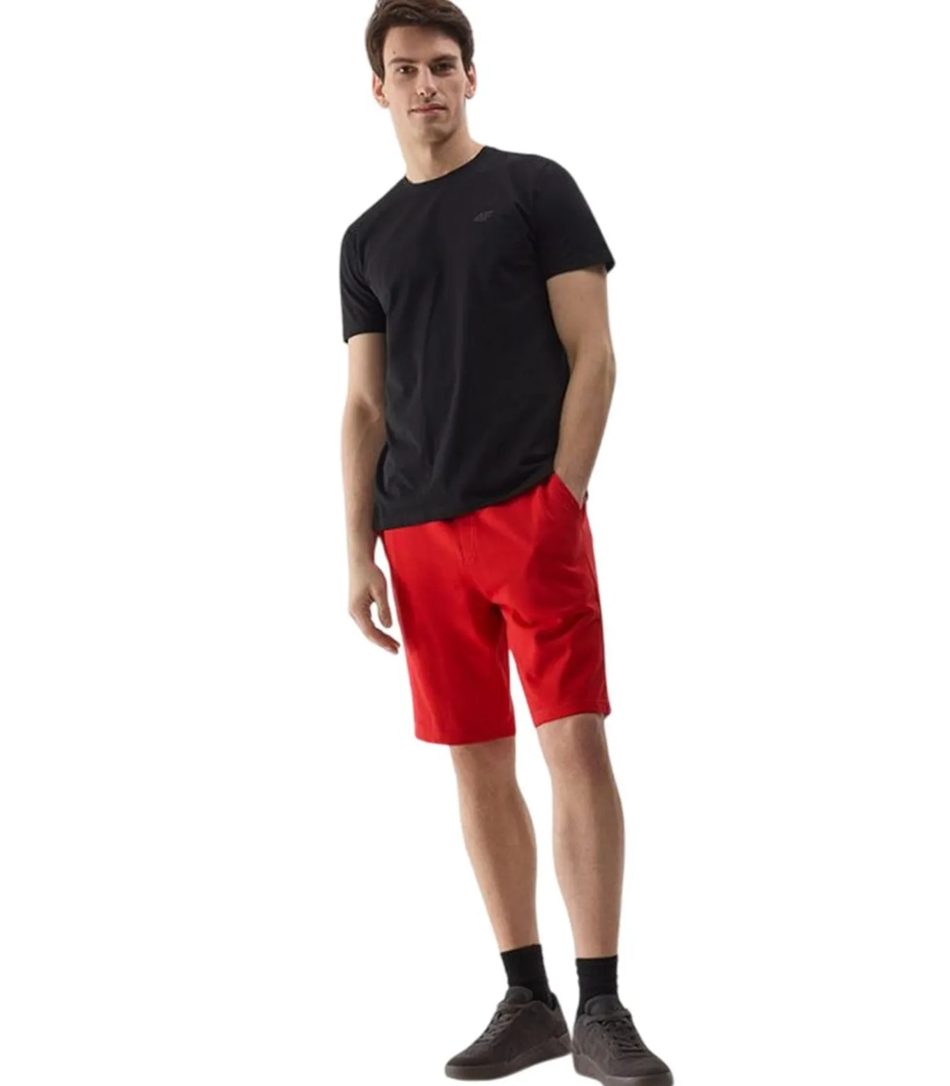 4FWSS24TSHOM284 - Korte Broek - Rood
