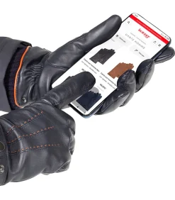 Gebreide herenhandschoenen Navy