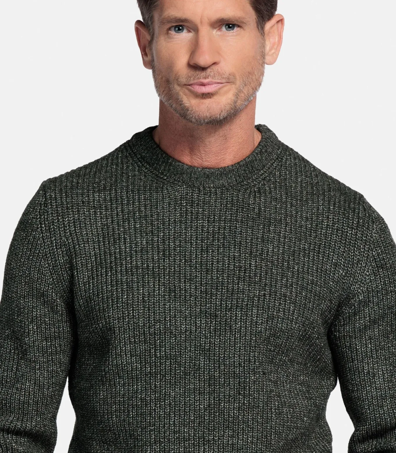 Gebreide katoenmix pullover -
