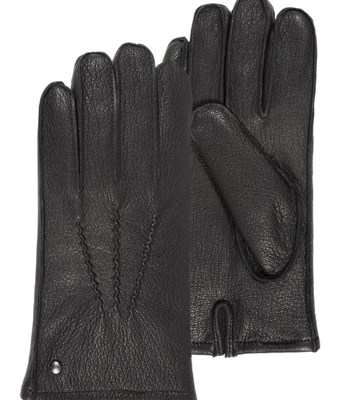 Geitenleren herenhandschoenen Zwart