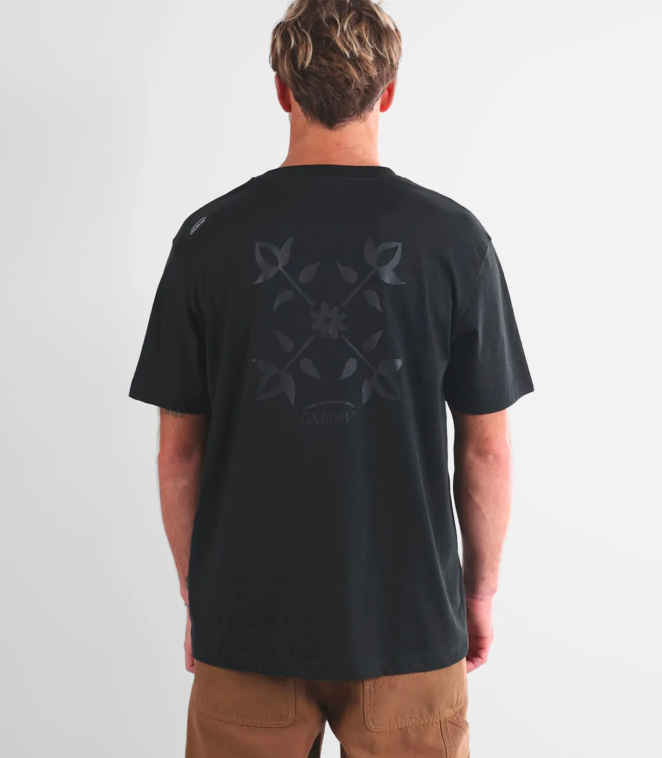 Gemarmerd T-shirt met korte mouwen SHADE