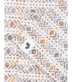 Geometrisch wit heren t-shirt