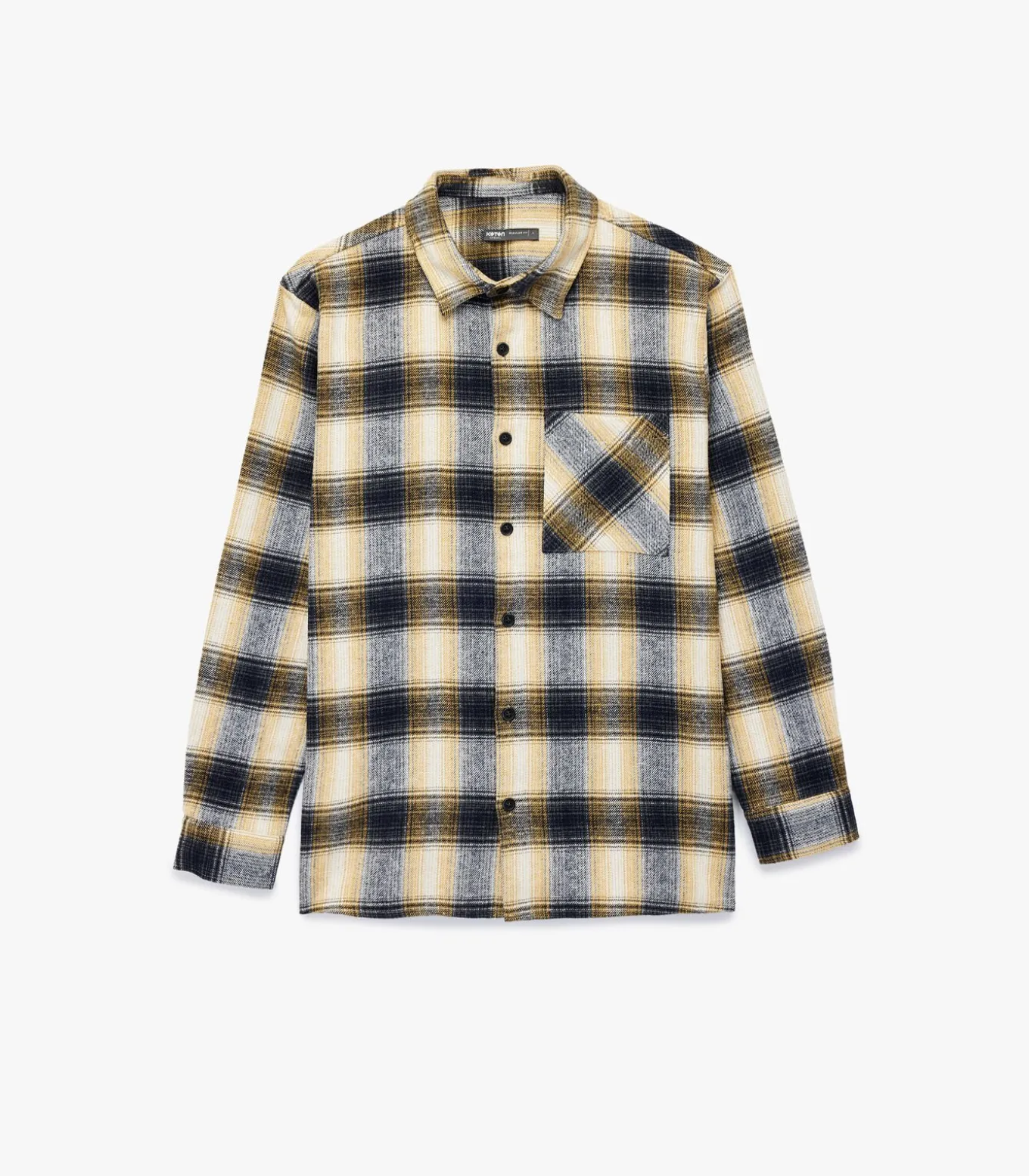 Geruite Flanellen Blouse Lange Mouwen