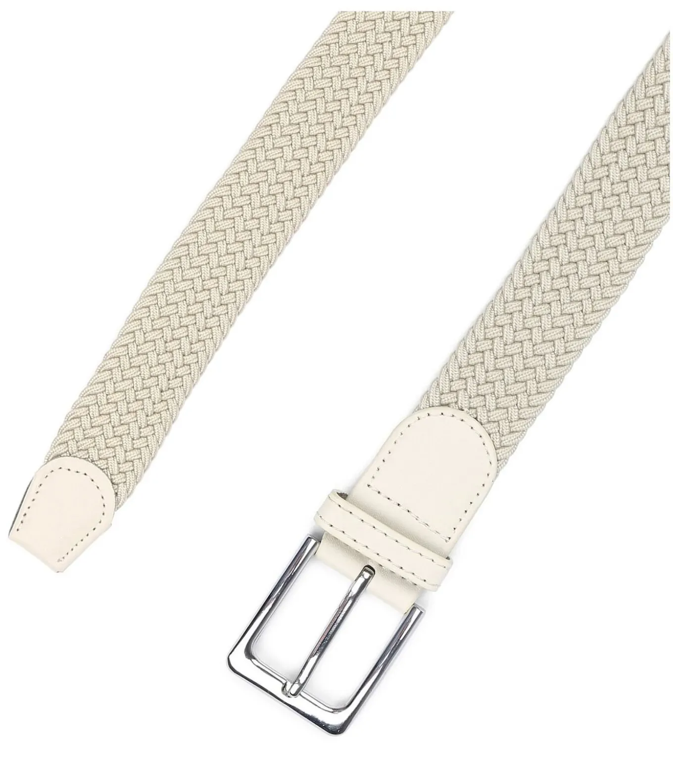 Gevlochten Riem Beige