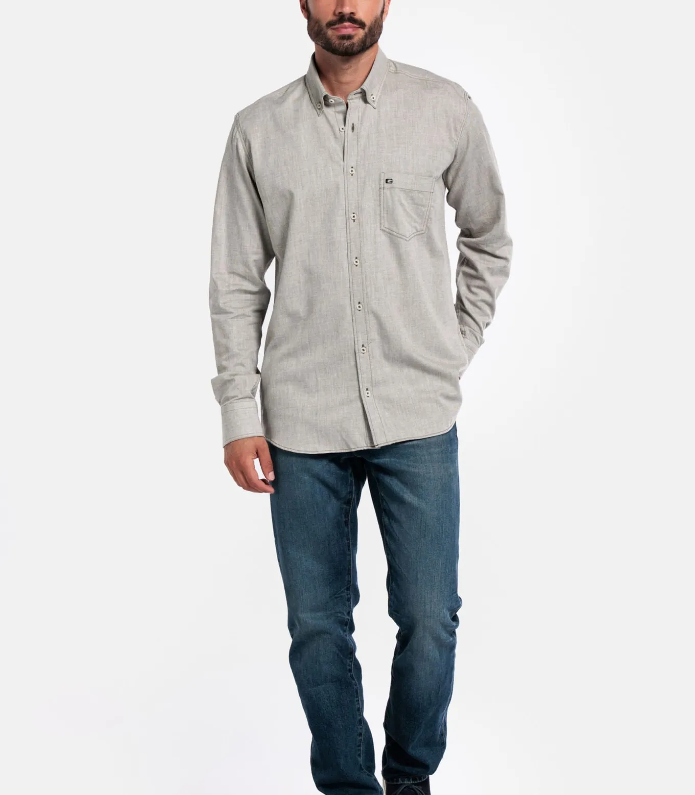 Giordano Brando Flanel Overhemd – Groen