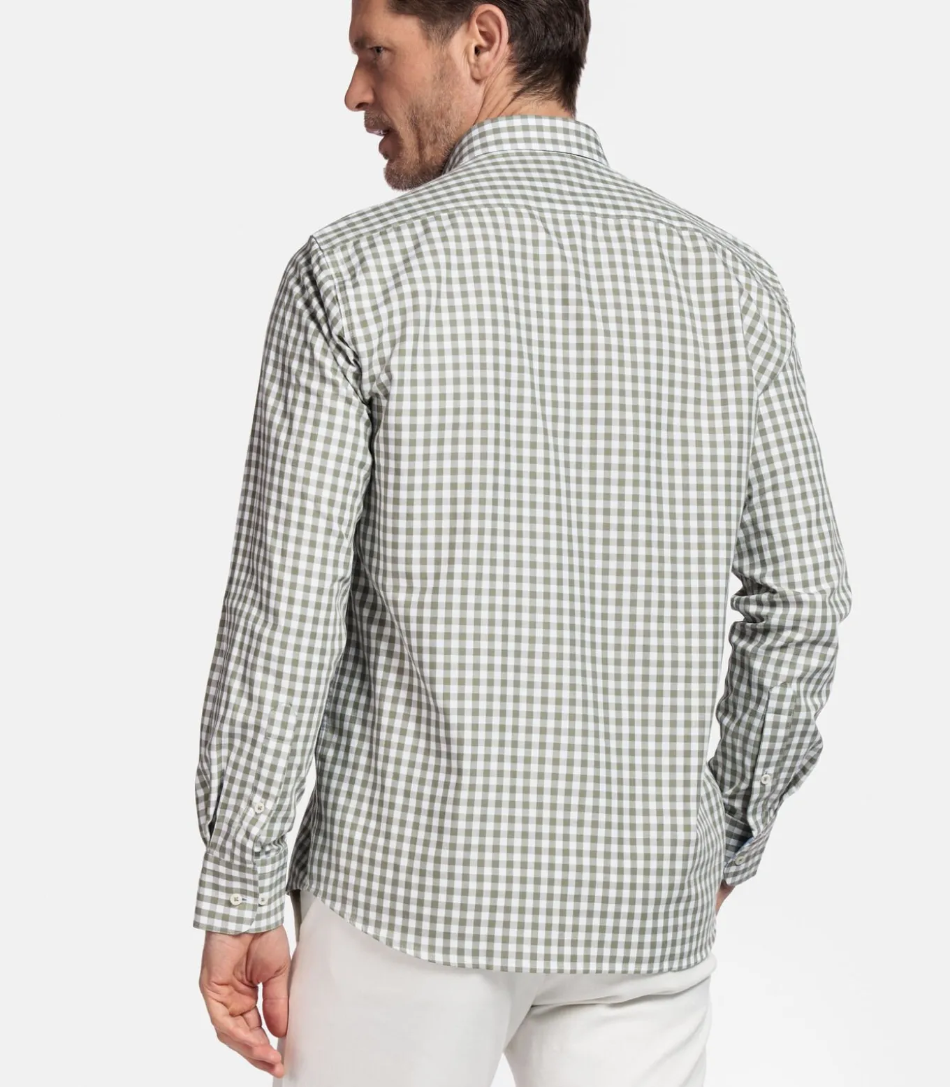 Giordano Ivy Geruit Overhemd – Groen