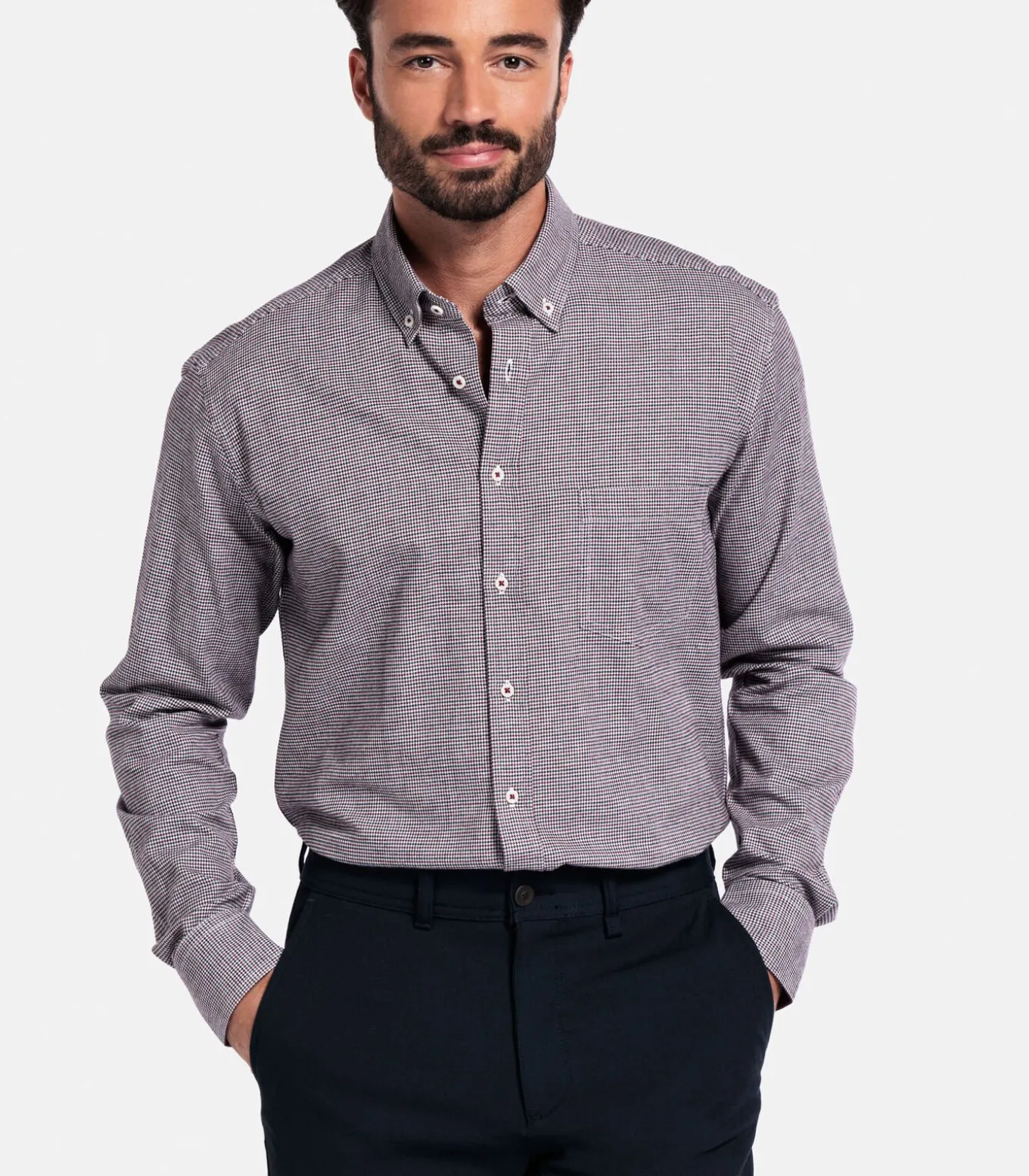 Giordano Ivy Overhemd – Bordeaux
