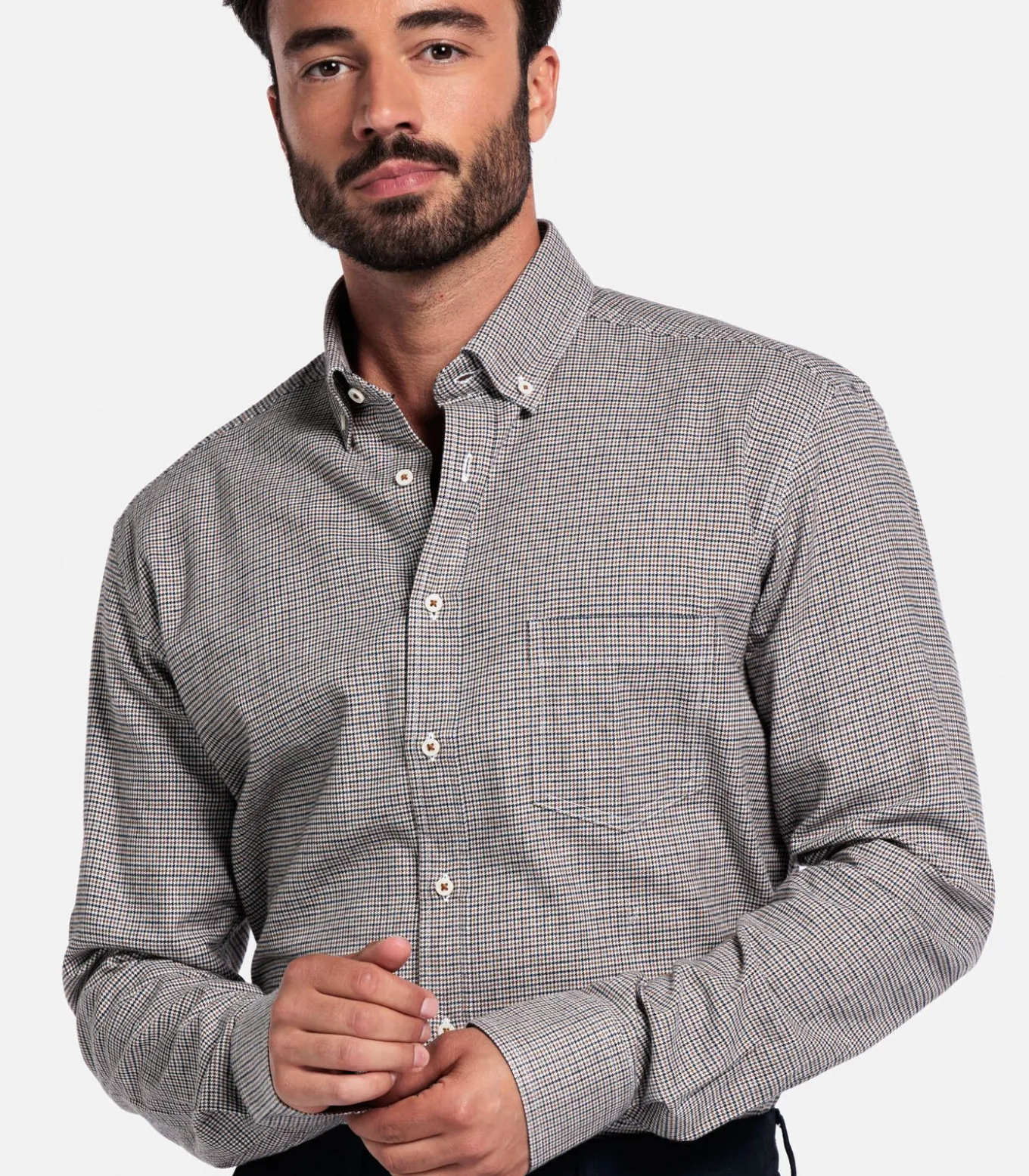 Giordano Ivy Overhemd – Donkerbruin