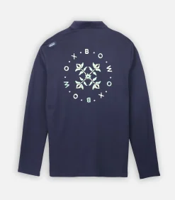 Grafische polo met lange mouwen CIRCLE