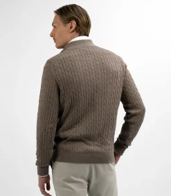 Half Zip - Cashmere Blend - Taupe