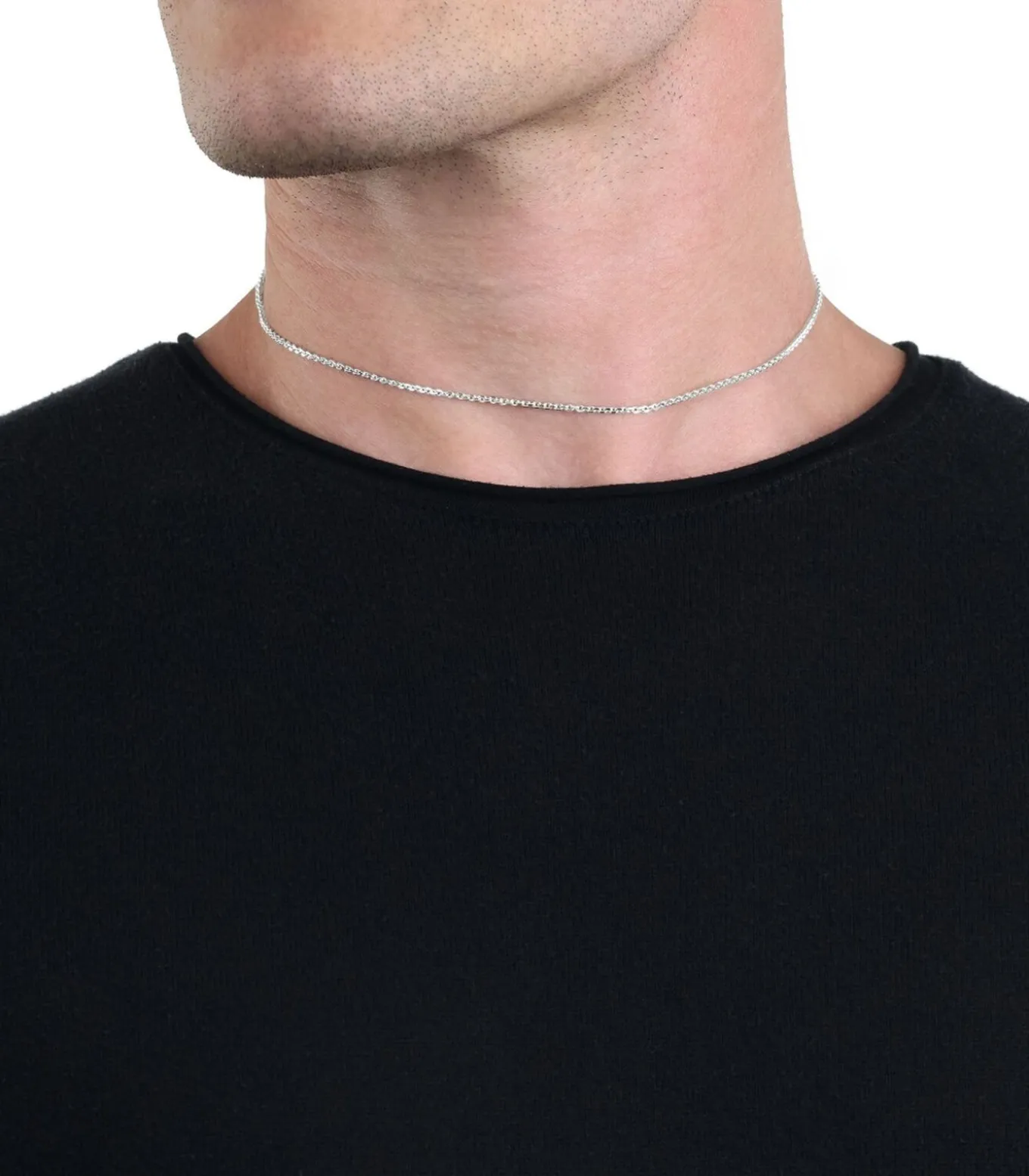 halsketting voor mannen en vrouwen, unisex, 925 Sterling zilver
