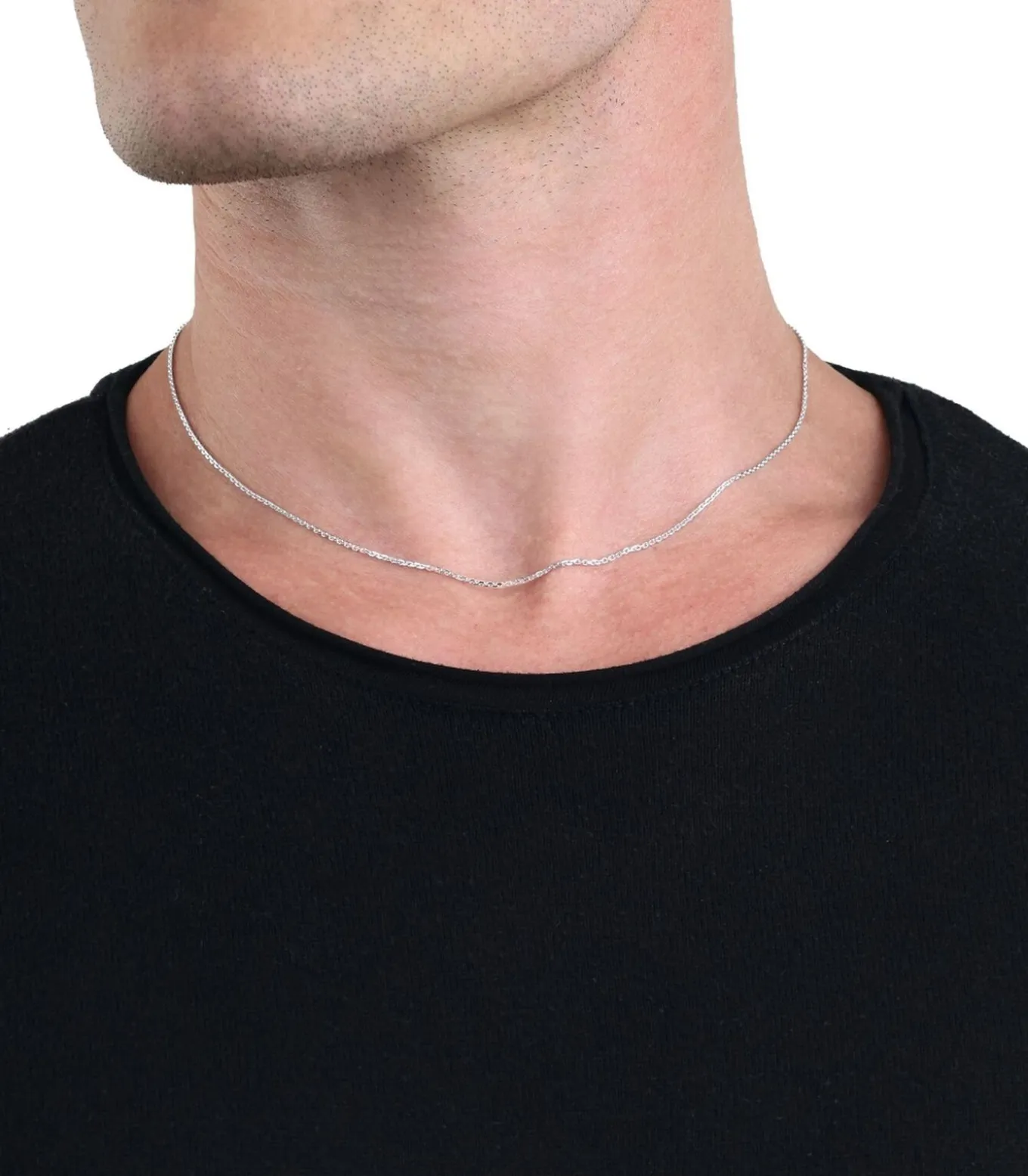 halsketting voor mannen en vrouwen, unisex, 925 Sterling zilver
