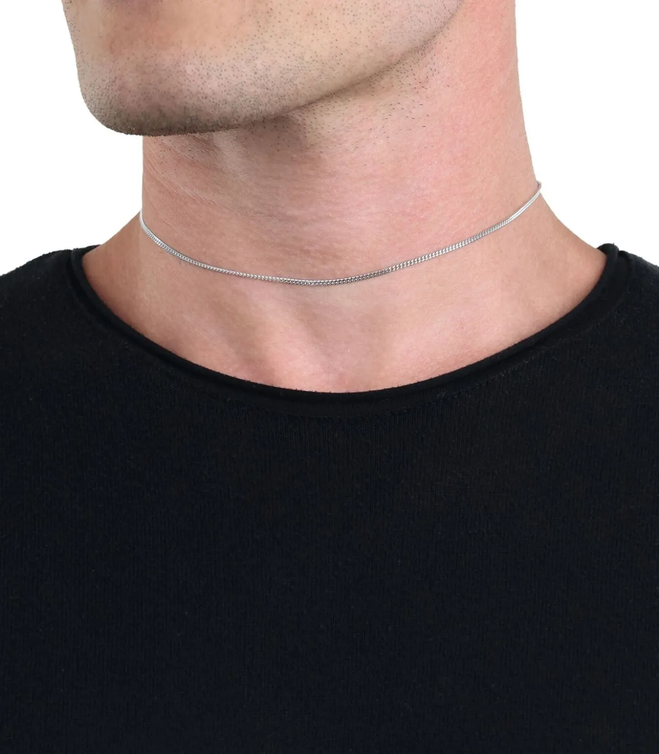 halsketting voor mannen en vrouwen, unisex, 925 Sterling zilver
