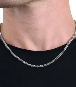 halsketting voor mannen en vrouwen, unisex, roestvrij staal