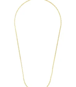 halsketting voor mannen en vrouwen, unisex, goud 375
