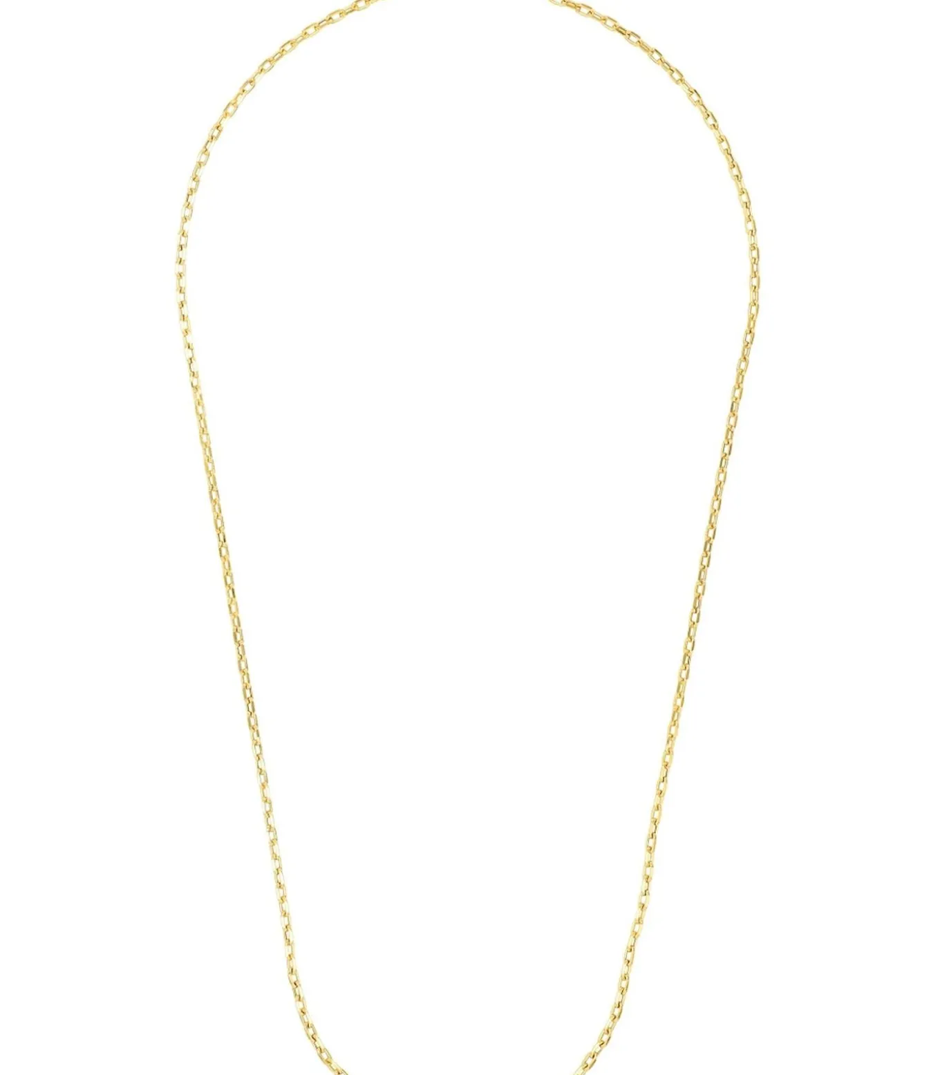 halsketting voor mannen en vrouwen, unisex, goud 375