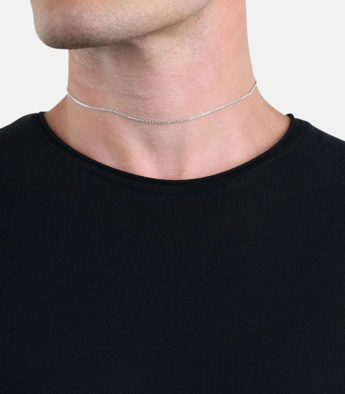 halsketting voor mannen en vrouwen, unisex, 925 Sterling zilver