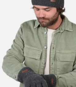 Handschoenen Haakon Lamswol Donkergrijs