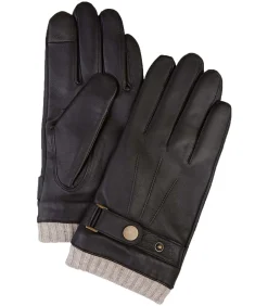 Handschoenen Wol Bruin Leer