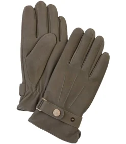 Handschoenen Wol Groen Leer