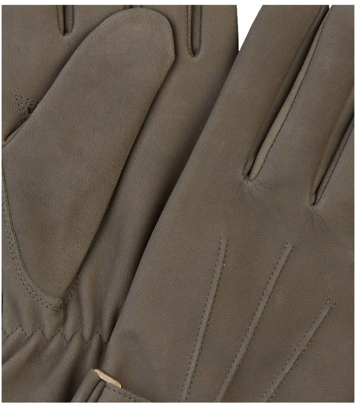Handschoenen Wol Groen Leer