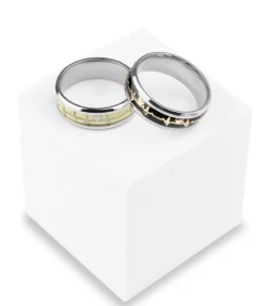 Hartslag Ring - Carbon Inleg - Staal