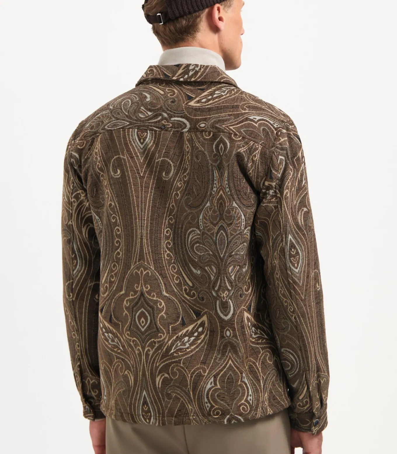 Heavy overshirt in jacquardpatroon