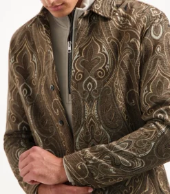 Heavy overshirt in jacquardpatroon