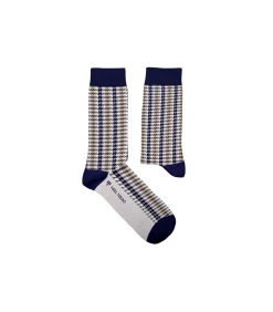 Heel Tread herensokken Pied de poule beige