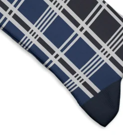 Heel Tread herensokken ruit blauw