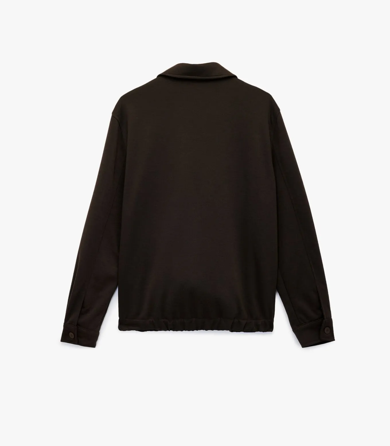Heren Jas Viscose Blend Rits Zakdetails