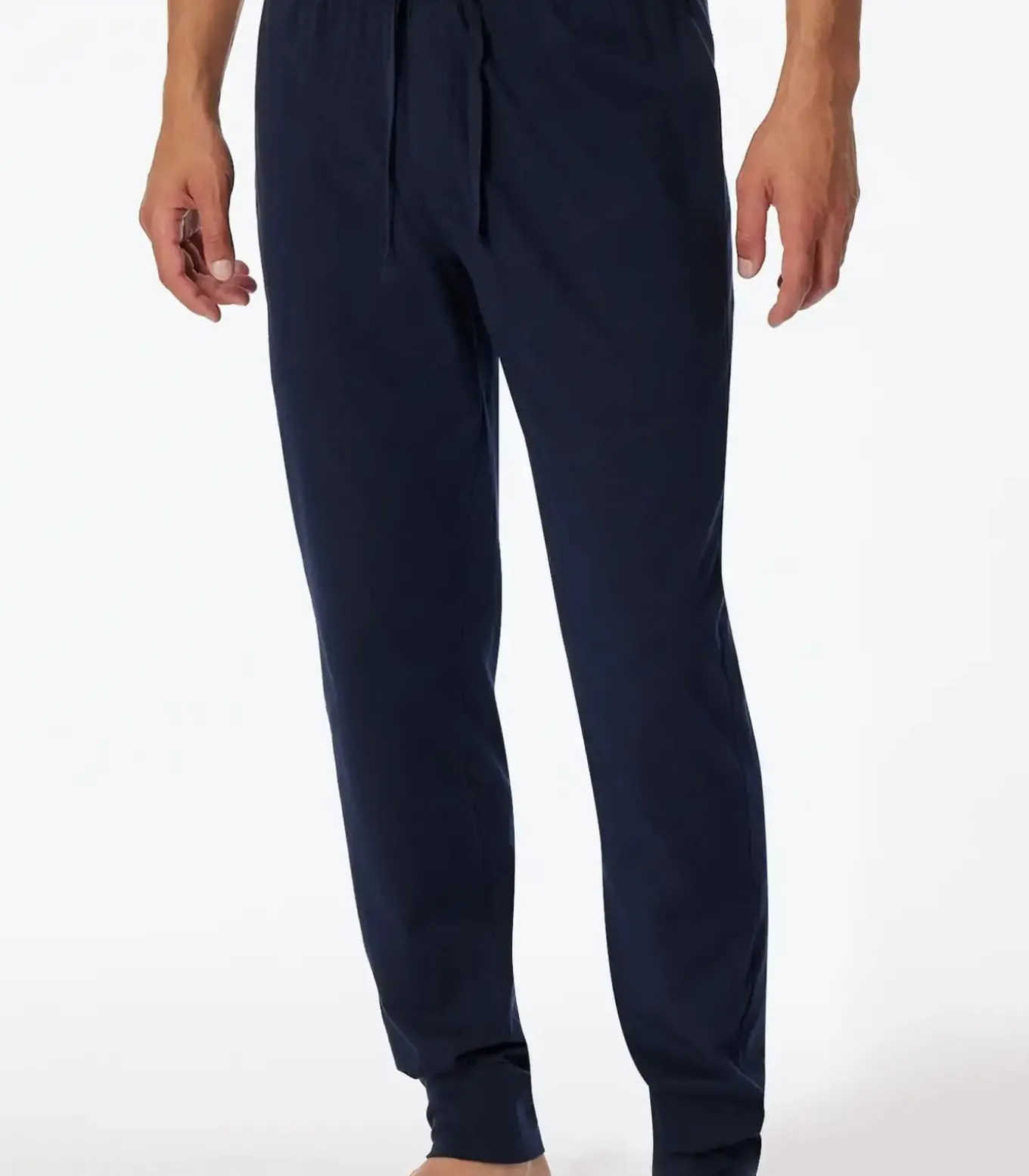 Heren lange pyjamabroek - NOS - MIX & Relax - 100% katoenen pyjamabroek met boorden