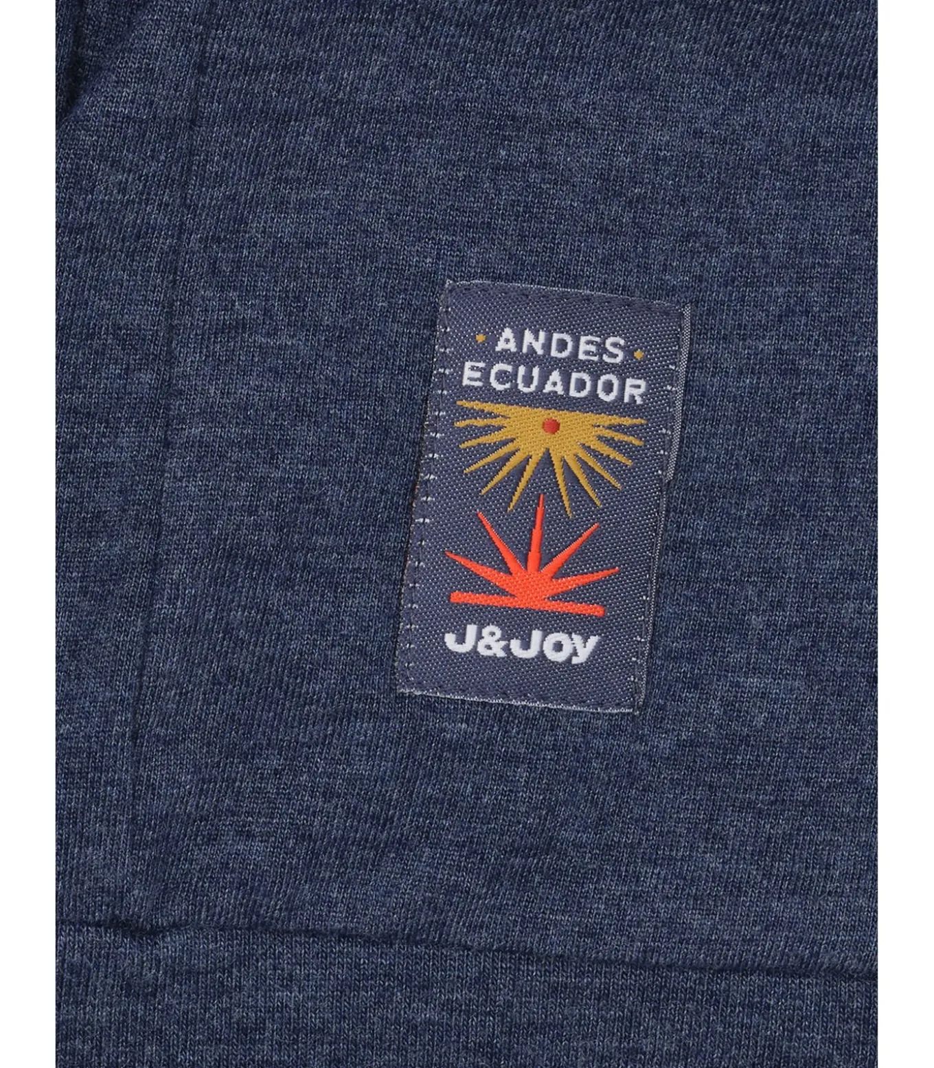 Heren marineblauw T-shirt met lange mouwen en veelkleurige streep