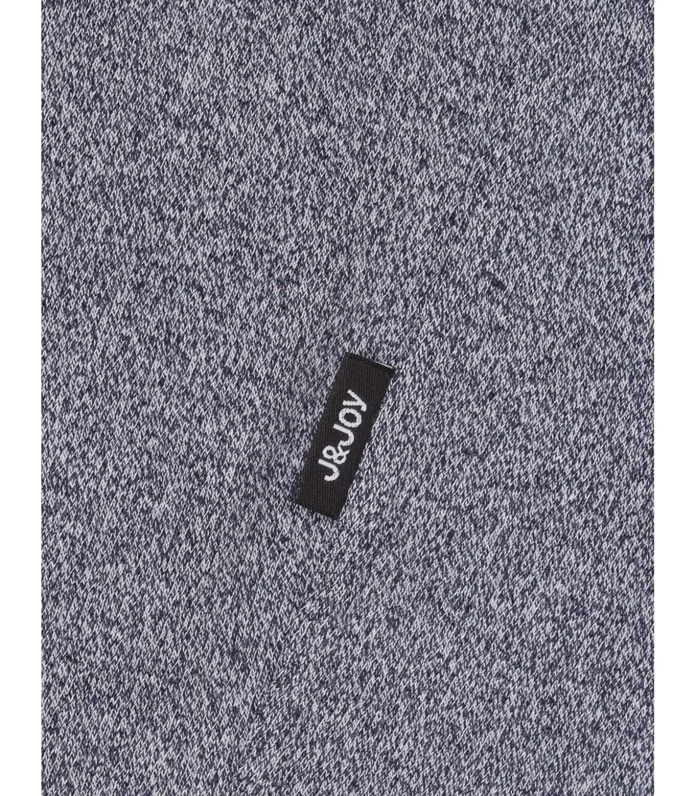 Heren poloshirt met lange mouwen in heideblauw